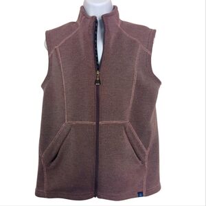 Irideon Riding Wear Mauve Zip Up Vest Size Medium